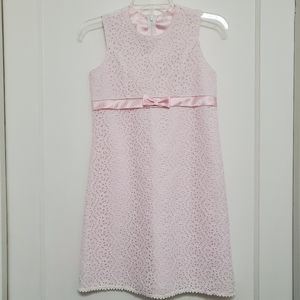 Marmelata sleevless pink and white girls dress 12